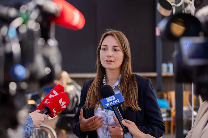 Patricija Adamovič / BNS/Socialinės kampanijos „Leiskite patirti – neduokite paragauti“ pristatymas