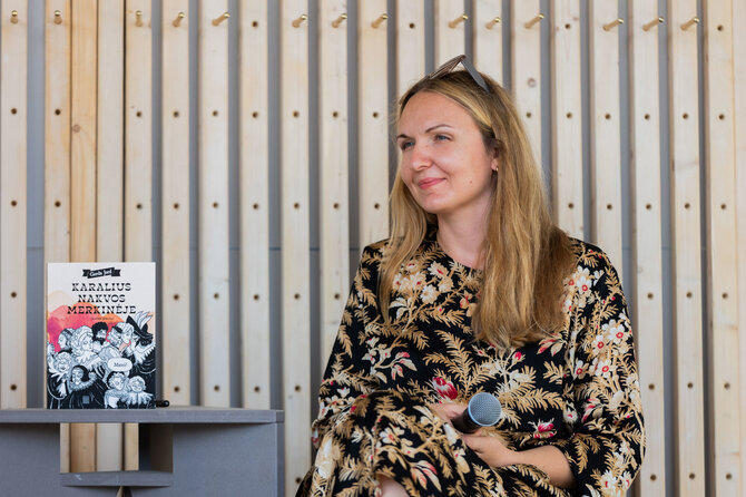 Patricija Adamovič / BNS/Gerdos Jord komikso „Karalius nakvos Merkinėje“ pristatymas