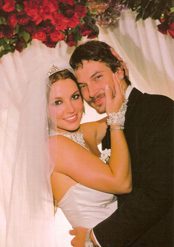 „Scanpix“ nuotr./Britney Spears ir Kevino Federline'o vestuvės