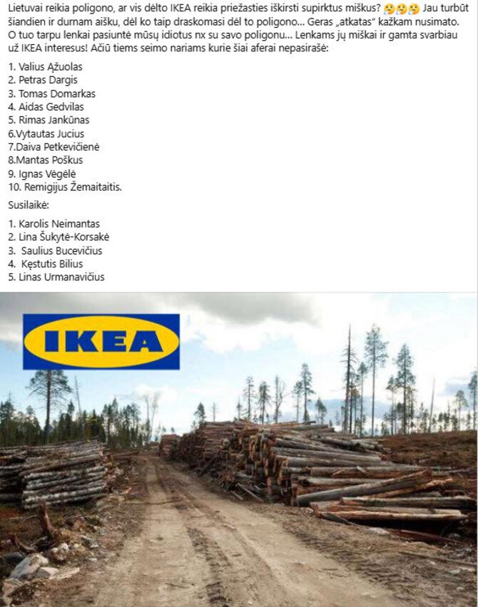 Ekrano nuotrauka iš „Facebook“