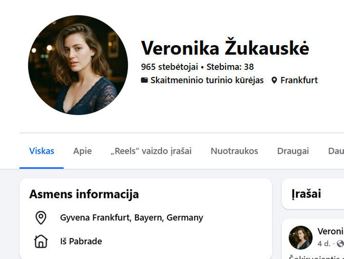 Paskyra, kuri platina melagieną