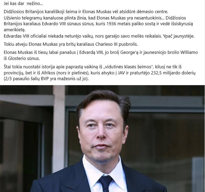 Ekrano nuotrauka iš „Facebook“
