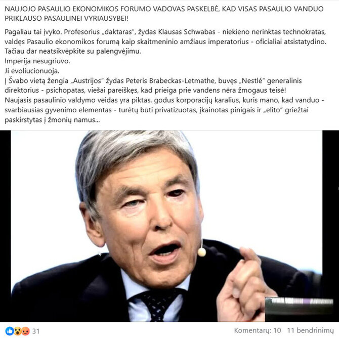 Ekrano nuotrauka iš „Facebook“