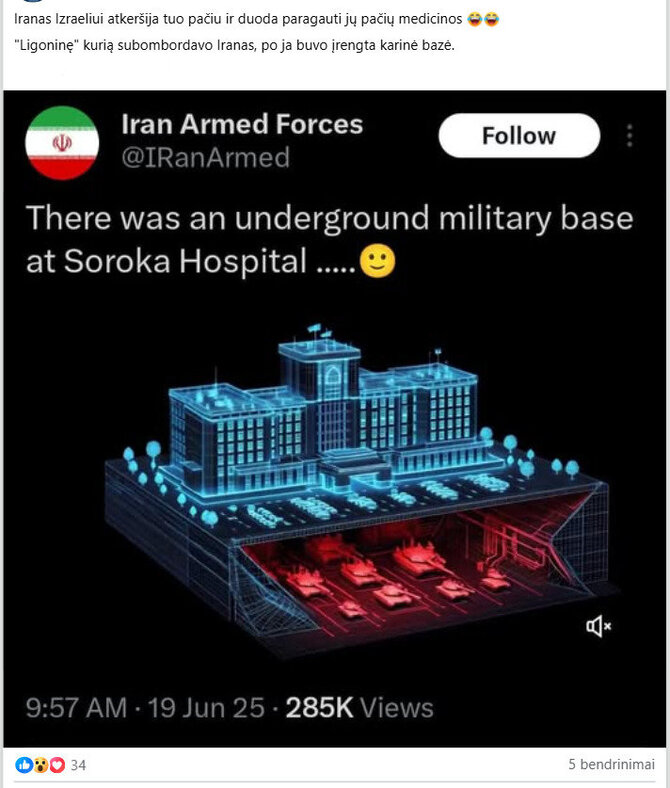 Ekrano nuotrauka iš „Facebook“
