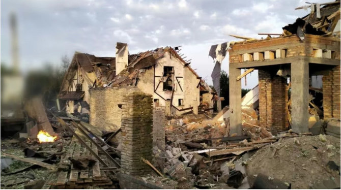 „Unian“/Kyjivo srityje apgadinti 72 privatūs namai ir 8 butai