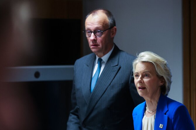 AFP/ „Scanpix“/Friedrichas Merzas, Ursula von der Leyen