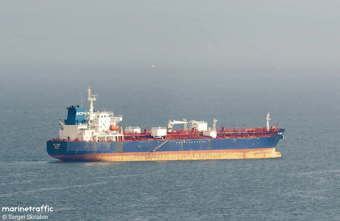 „Marine Traffic“ nuotr./Tanklaivis „Hyperion“, anksčiau vadintas „NS Power“