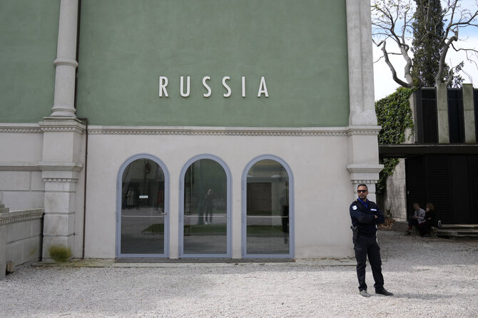 AP/ „Scanpix“/Rusijos paviljonas Venecijos meno bienalėje