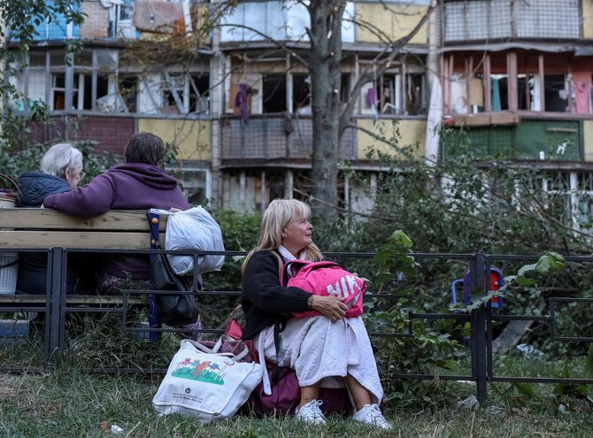 „Reuters“/„Scanpix“/Rusija atakavo Kyjivą