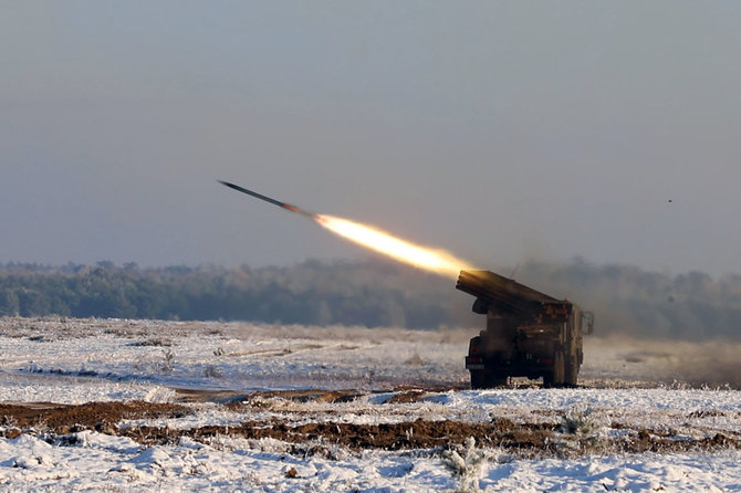 „Zuma press“/„Scanpix“/HIMARS raketų paleidimo sistema