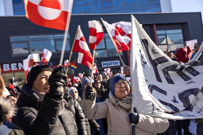 AFP/„Scanpix“/Protestas Grenlandijoje