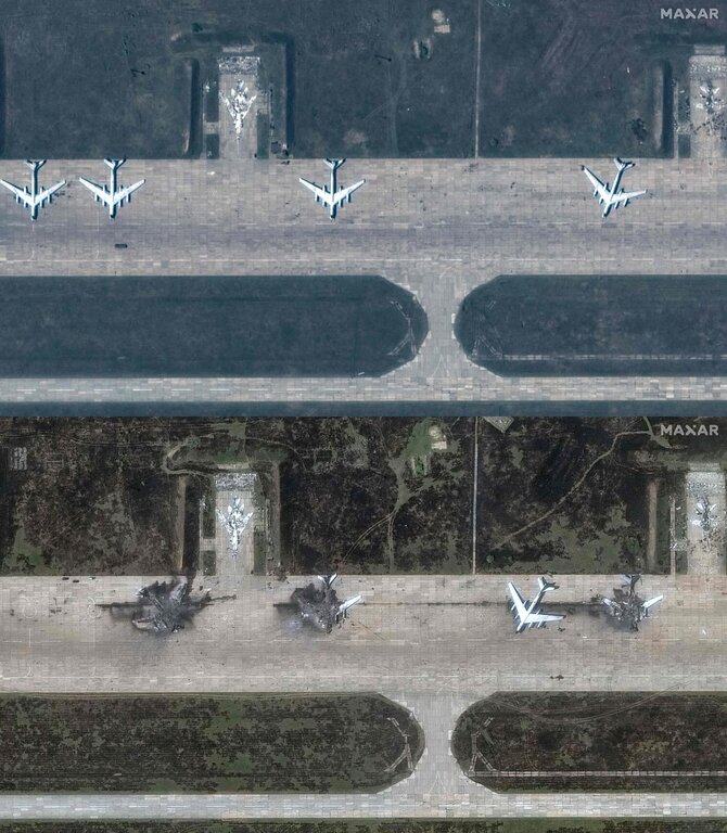 AFP/„Scanpix“/Ukrainos operacija „Voratinklis“