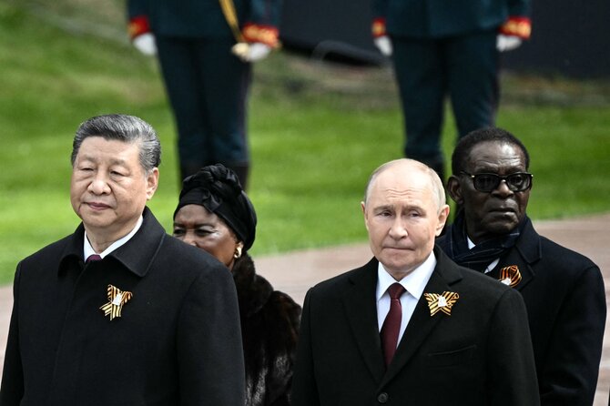 AFP/„Scanpix“/Vladimiras Putinas, XI Jinpingas
