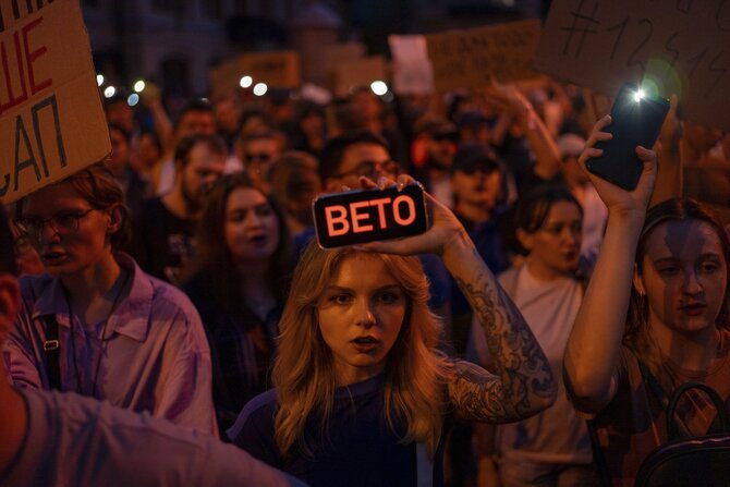 AP/ „Scanpix“/Protestai Kyjive