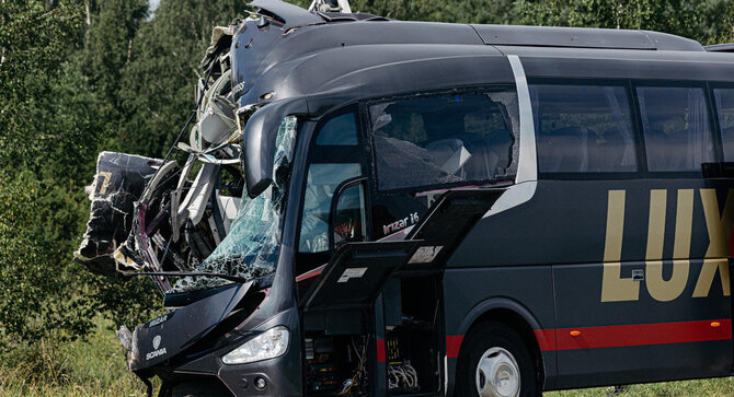 „Postimees“ nuotr./„Lux Express“ avarija Estijoje