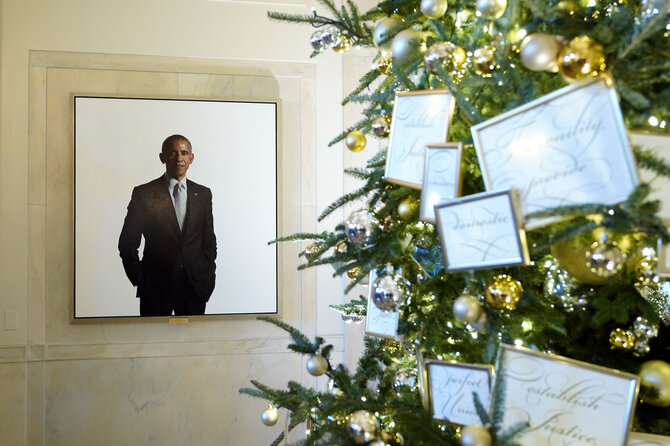 AP/ „Scanpix“/Baracko Obamos portretas Baltuosiuose rūmuose