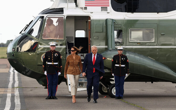 „Reuters“/„Scanpix“/Donaldas Trumpas, Melania Trump