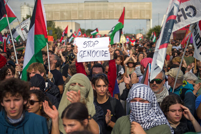 „Reuters“/„Scanpix“/Protestai Italijoje