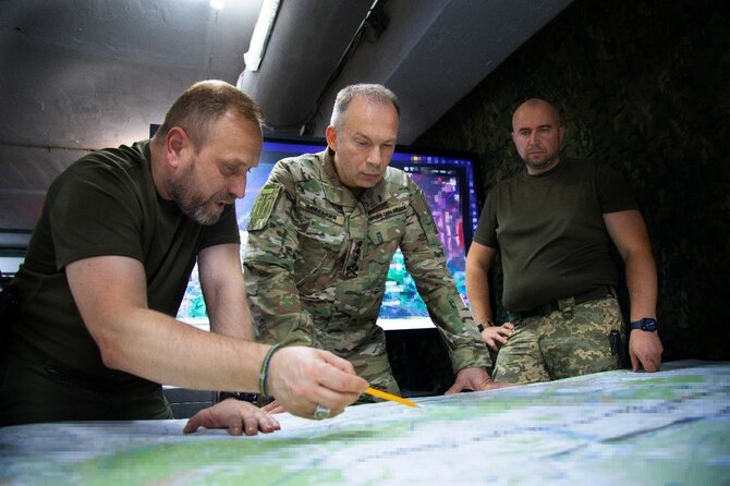 Ukrainos ginkluotųjų pajėgų generalinis štabas/ „Telegram“/Oleksandras Syrskis