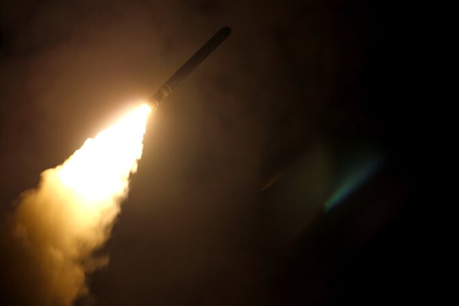 AFP/ „Scanpix“/„Tomahawk“ raketa