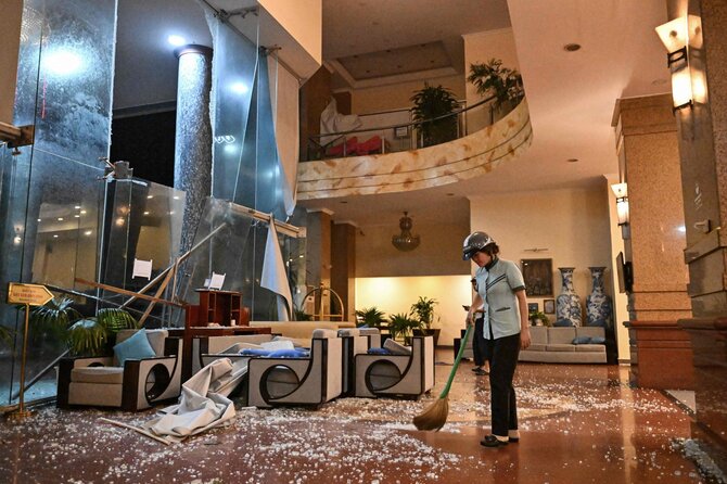 AFP/ „Scanpix“/Taifūnas Kalmaegi Vietname