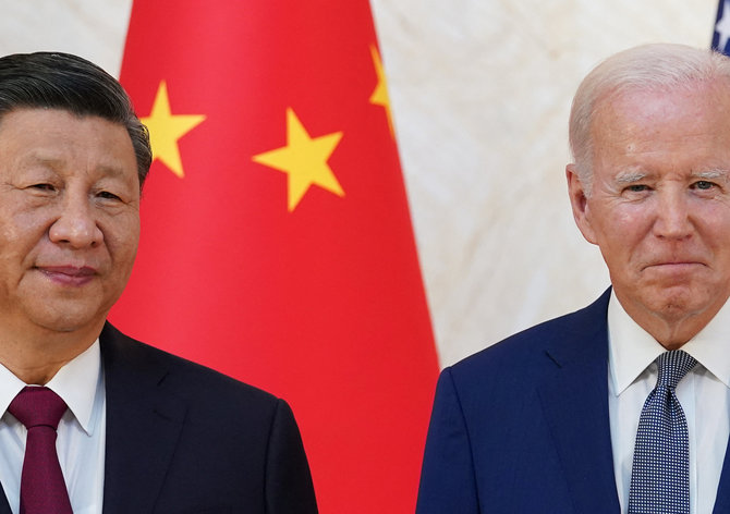 „Reuters“/„Scanpix“/Kinijos lyderis Xi Jinpingas paragino abi šalis „gerbti viena kitą“