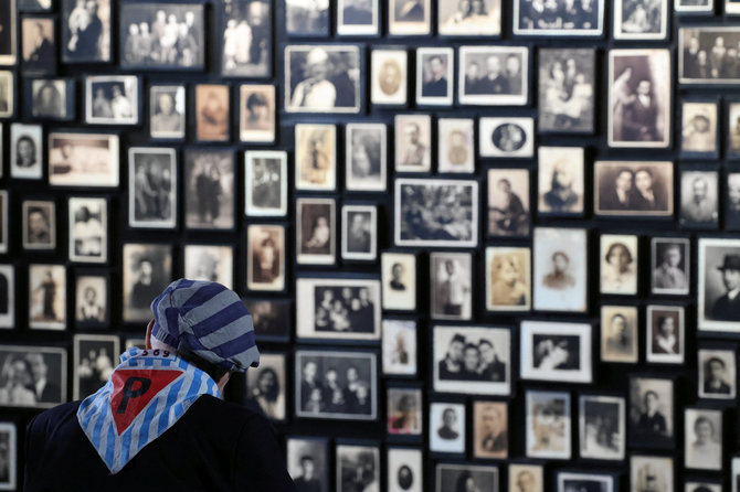 „Reuters“/„Scanpix“/Aušvico-Birkenau koncentracijos stovyklos išvadavimo minėjimas