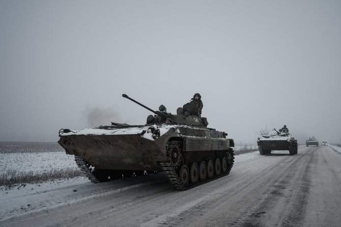 „AFP“/„Scanpix“/Ukrainos karinis dalinys prie Bachmuto