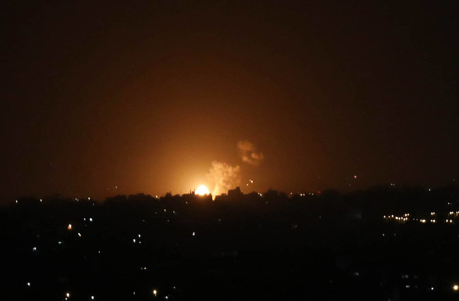 „IMAGO“/„Scanpix“/Izraelio raketos Gazos ruože