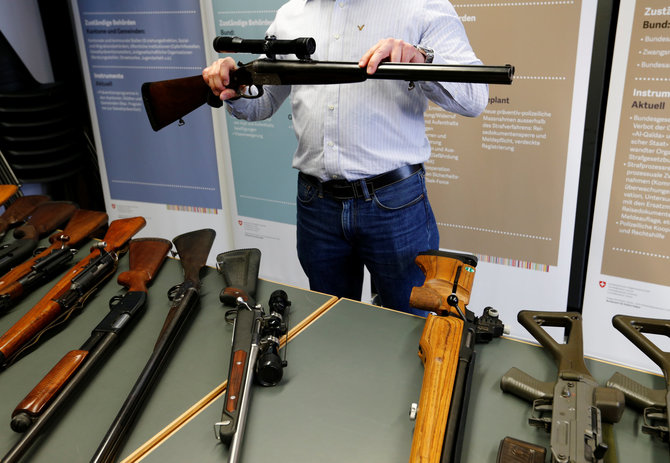 „Reuters“/„Scanpix“/Neutralioje Šveicarijoje ginklų pramonė turi gilias tradicijas