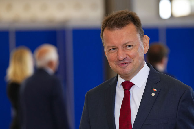„AP“/„Scanpix“/Lenkijos gynybos ministras Mariuszas Blaszczakas