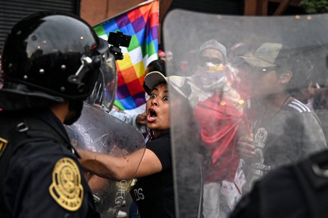 „AFP“/„Scanpix“/Protestai Peru