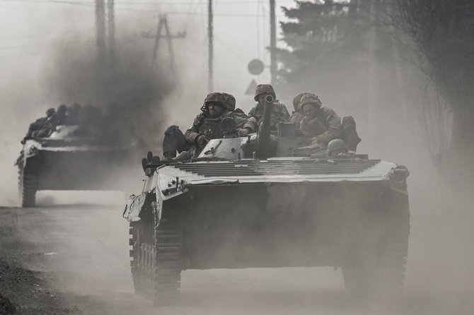„AFP“/„Scanpix“/Ukrainos kariai prie Bachmuto