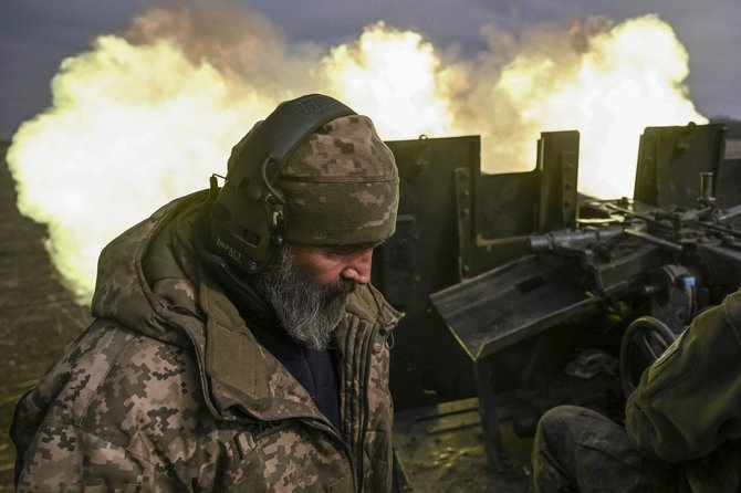 „AFP“/„Scanpix“/Ukrainos karys prie Bachmuto