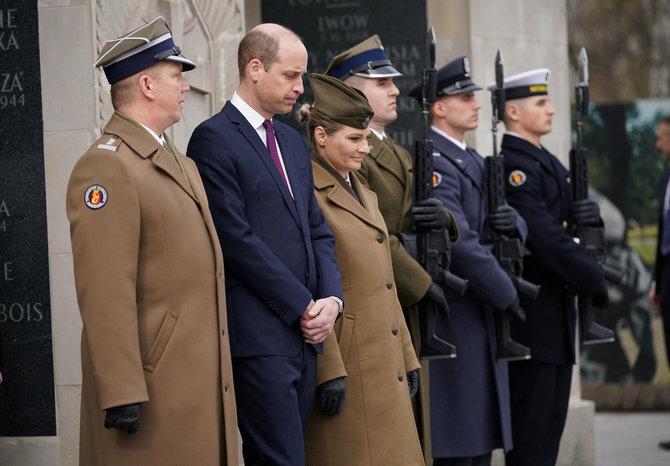 „AFP“/„Scanpix“/Princas Williamas vizito Lenkijoje metu