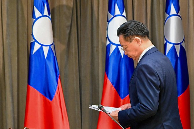 „AFP“/„Scanpix“/Taivano užsienio reikalų ministras Josephas Wu