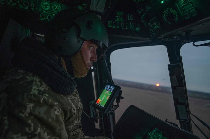 „AFP“/„Scanpix“/Ukrainos aviacinės brigados pilotas