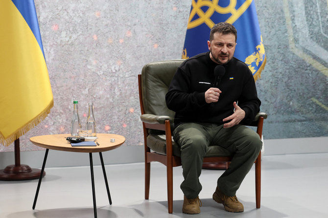 „Reuters“/„Scanpix“/Ukrainos prezidentas Volodymyras Zelenskis