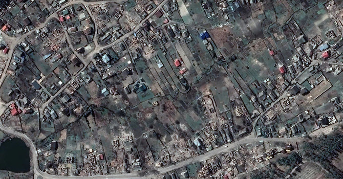 „Google Earth“/Moščuno kaimas, Kyjivo sritis