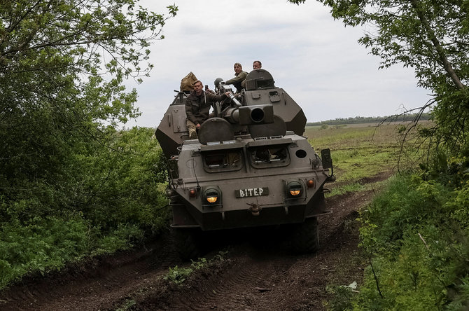 „Reuters“/„Scanpix“/Ukrainos pajėgos Avdijivkoje