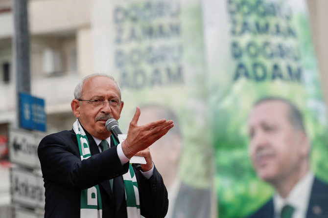 „Reuters“/„Scanpix“/Kandidatas į Turkijos prezidentus Kemalis Kilicdaroglu