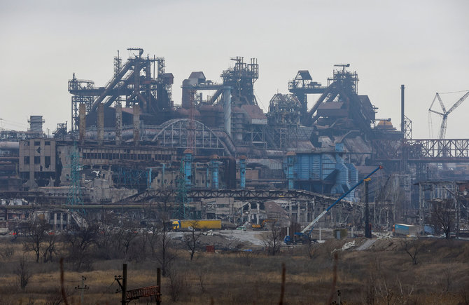 „Reuters“/„Scanpix“/„Azovstal“ gamykla Mariupolyje