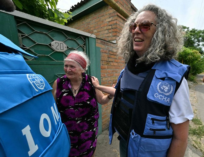 „AFP“/„Scanpix“/Jungtinių Tautų humanitarinės pagalbos koordinatorė Ukrainoje Denise Brown