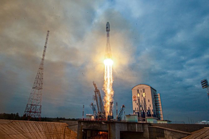 „AFP“/„Scanpix“/Rusijos raketos paleidimas