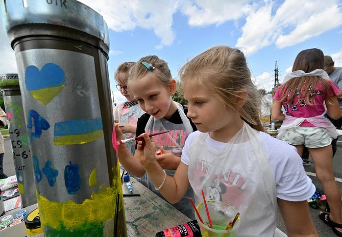 „AFP“/„Scanpix“/Ukrainiečių vaikai