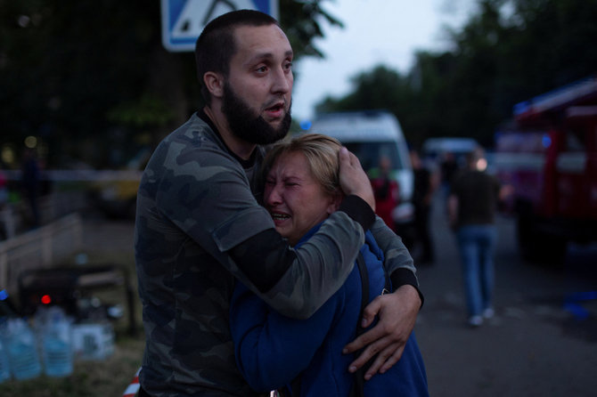 „Reuters“/„Scanpix“/Kramatorsko gyventojai