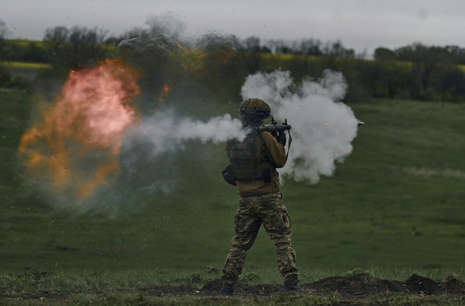 „AP“/„Scanpix“/Ukrainos kariai prie Vuhledaro