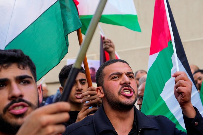 „AP“/„Scanpix“/Protestai už Palestiną Libane