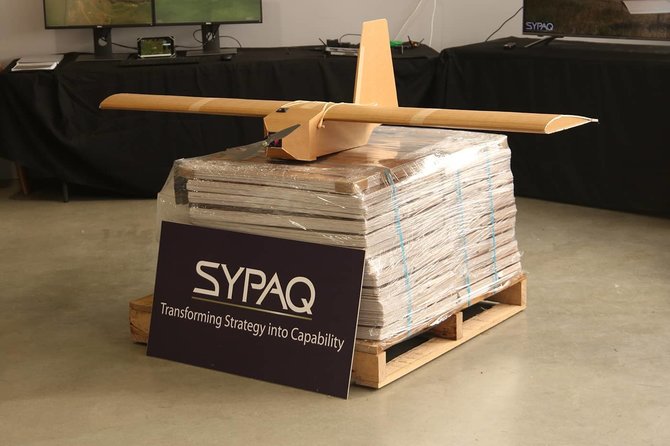 Bendrovės „SYPAQ“ interneto svetainė/Kartoninis dronas