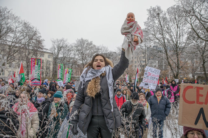 „Zuma press“/„Scanpix“/Protestas Berlyne